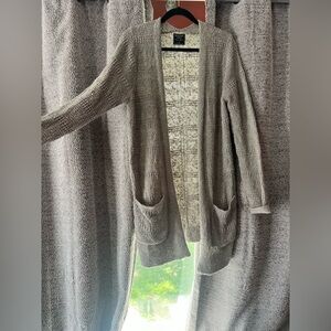 Abercrombie & fitch gray knit cardigan